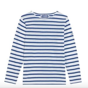 Hunt and Co Club De Mer Green Striped Fishermans Shirt Size Medium